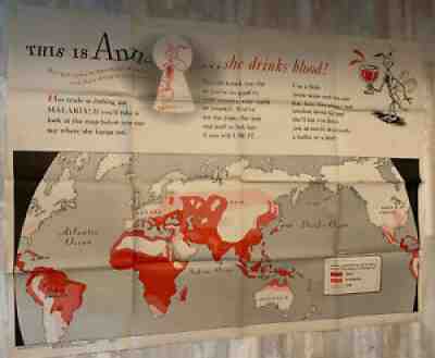 WW2 Newsmap Rare Dr. Seuss Theodor Geisel Nov. 8 1943 This Is Ann (Malaria)