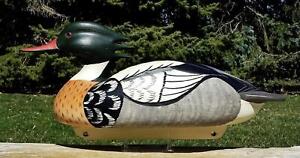 RARE MINT SUPERB HOLLOW MERGANSER ~SIGN & DATED 1997 CHIP ALSOPP Wood Duck Decoy