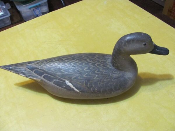 New ListingVintage Wooden Hand Carved/Painted Glass Eyed Duck Decoy. Mallard Hen. Nice!!!!!