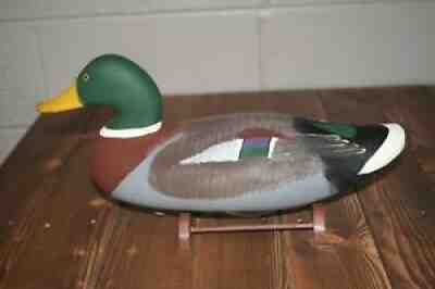 Vintage Clarence "Titbird" Bauer Mallard Duck Decoy Havre de Grace Mitchell