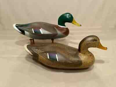 Madison Mitchell Mallard Decoy Pair - Dated 1980 - See Photos & Description!