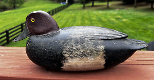 Antique/Vintage Reg Marter Red Head Blue Bill Duck Decoy Don Snyder Collection