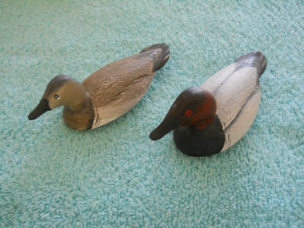 Pair Of Signed Miniature Canvasback Decoys-Dorchester County Maryland!!!