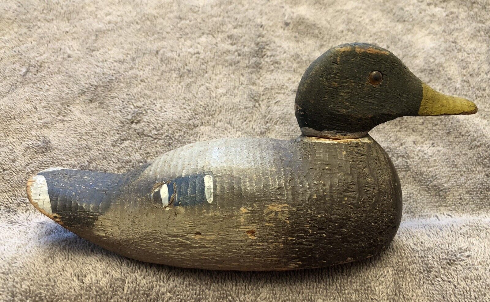 victor animal trap duck decoy mallard drake salesman sample vintage