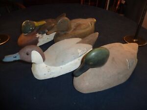 4 Paw Paw Bait Co. factory duck decoys circa 1922