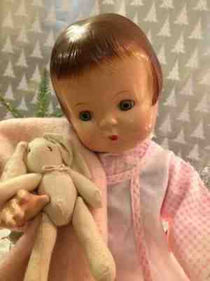 Pristine 1929 EFFANBEE Patsy Ann Composition Doll w/ Wardrobe & Accessories. 19”