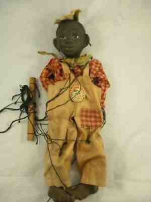 1930's Lucifer V-Austin Effanbee Black Marionette Puppet