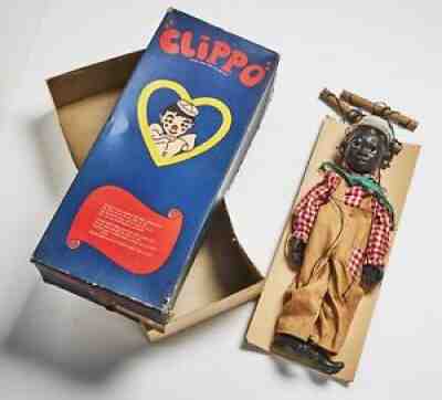 Vintage NOS Clippo "Lucifer" Black Americana Puppet By Effanbee 1930's