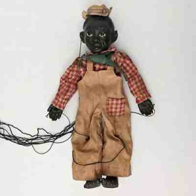 Vintage Clippo Lucifer Black Americana Puppet By Effanbee 1930's Marionette