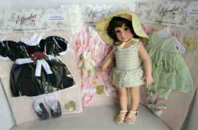 Tonner Effanbee 18" KATIE doll w/ 3 OUTFITS, Tea with Grandma, Seashore, Sleepy