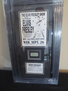 Elvis Presley Original Vintage Sept 26, 1956 Tupelo MS Concert Ticket w' COA