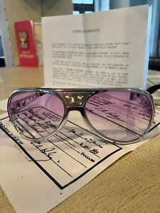 Elvis Presley Owned & Worn Gold EP TCB Sun Glasses w/provenance