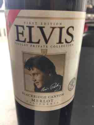 RARE. Elvis Presley 1st Edition Private collection wine