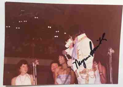 Elvis Presley S Back Up Signer Myrna Smith Autographed Photo With Elvis Kodak elvis presley s back up signer myrna