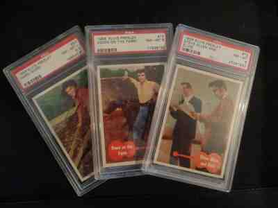 Rare 1956 Elvis Presley (66) Card Collection All High Grade PSA & 1Cent Wrapper 