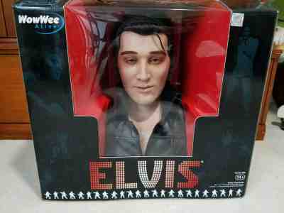 Rare NOS 2007~Elvis Presley~WowWee Alive Animatronic Singing & Talking Bust! New
