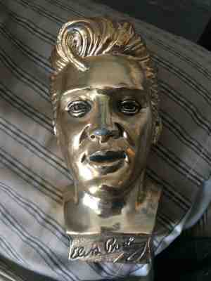Rare Elvis Presley Gold-Plated Bust by E.P.E 1961