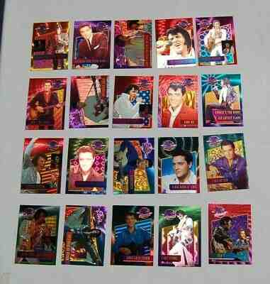 ELVIS PRESLEY COLLECTION SERIES 1 2 3 COMPLETE 40 CARD DUFEX SET FOIL CHASE