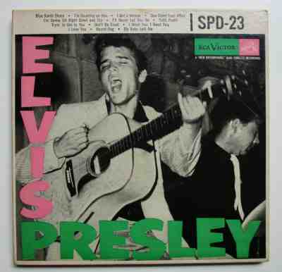 Elvis Presley SPD 23 Extended Play 45 Complete Three Record Set and Cover