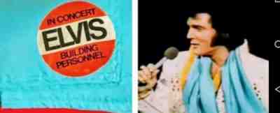 * Original Sweat Stained Scarf Stage Worn Elvis Presley Attached backstage pass