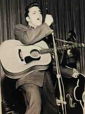Elvis Presley Signed Photo from His 1956 Performance at New Frontier in Vegas