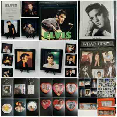 Lot of 25 Elvis Presley Memorabilia Valentine Candy Souvenirs Lots of Photos NOS