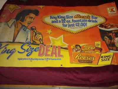 Elvis Presley Reeses Peanut Butter Candy Kangaroo Gas banner