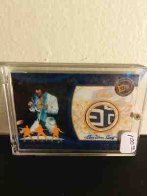 ELVIS PRESLEY RELIC MEMORABILIA WORN SCARF CARD 2006 PRESS PASS GOLD #292/299