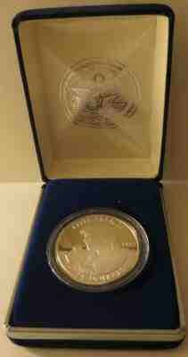 Elvis Presley 1997 $50 Silver Proof Commemorative Coin Marshall Islands in Case