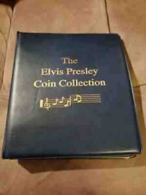 The Elvis Presley Coin Collection in Binder 39 Colorized Kennedy Half Dollars