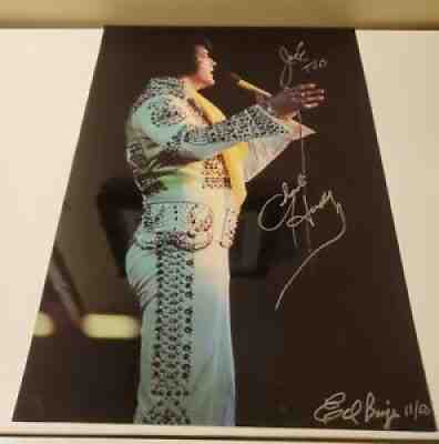 Elvis Presley Signed 11x14 Colored Photograph