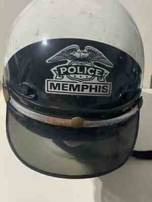 Vintage Memphis Police Helmet / Possible Elvis Presley Funeral 1977 / No Reserve