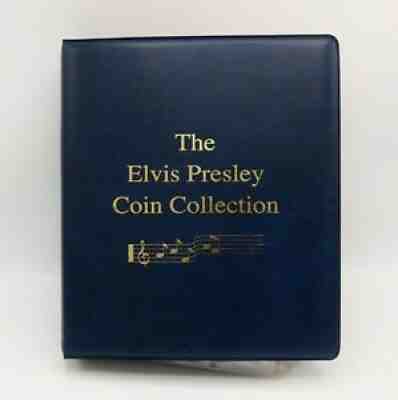 Elvis Presley Colorized Coin Collection Binder 157 Kennedy Half Dollars