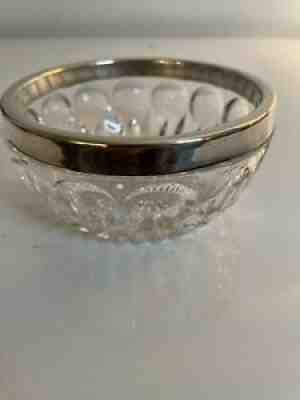 2/19/2021 Estate Sale Priscilla Presley Elvis Presley Ex Glass And Silver Bowl