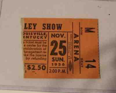 ELVIS PRESLEY ~ "1956 CONCERT TICKET STUB"~ Kentucky 11/25/56 ~ MEGA RARE