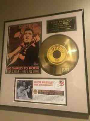 Â ELVIS PRESLEY 1954 24K SUN GOLD PLATED FRAMED MATTED RECORD "THAT'S ...