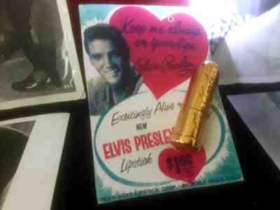 ELVIS PRESLEY 1956 RARE LIPSTICK ORIGINAL 1950S HOUND DOG ORANGE