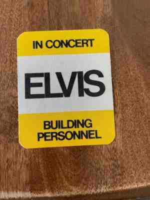 Elvis Presley Backstage Pass- Signed by Joe Esposito- Original Rare!