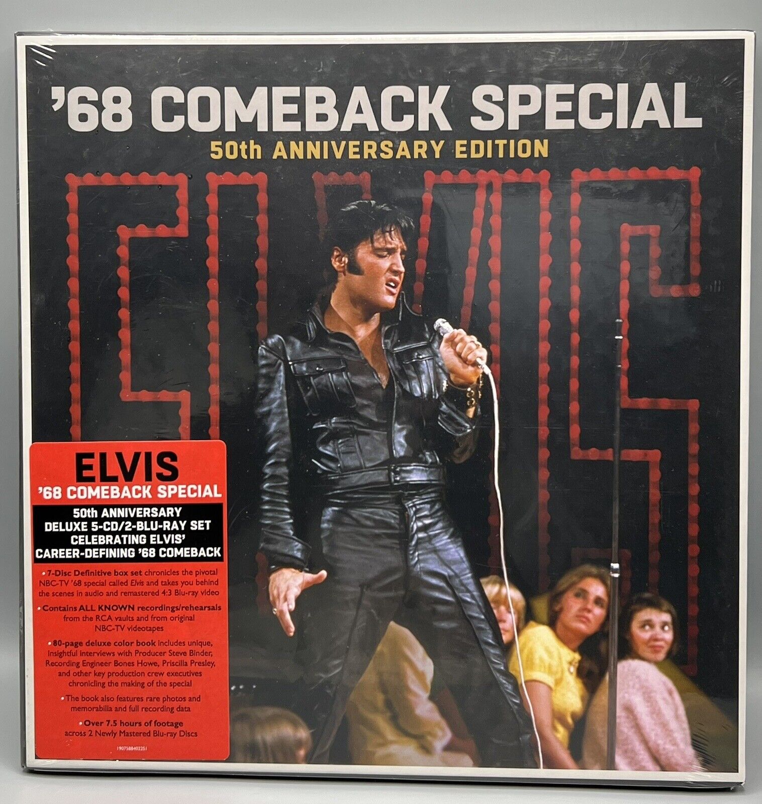 New Sealed ELVIS PRESLEY 68 COMEBACK SPECIAL 50TH Anniv Edition Box Set 5CD+2Blu