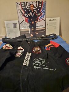 Kang Rhee Owned & Worn & Autographed Authentic Black Belt Gi Elvis Presley...