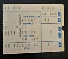 Elvis Presley Original Concert Ticket Cincinnati, Ohio 11/11/1971