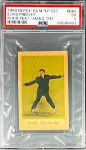 1950 DUTCH GUM ELVIS PRESLEY 1/1 PSA 5 (RARE YEAR) **CENTERED** (KING OF ROCK)