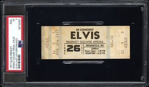 ELVIS PRESLEY FINAL CONCERT FULL TICKET 1977 LAST LIVE PERFORMANCE 6/26/77 PSA 3