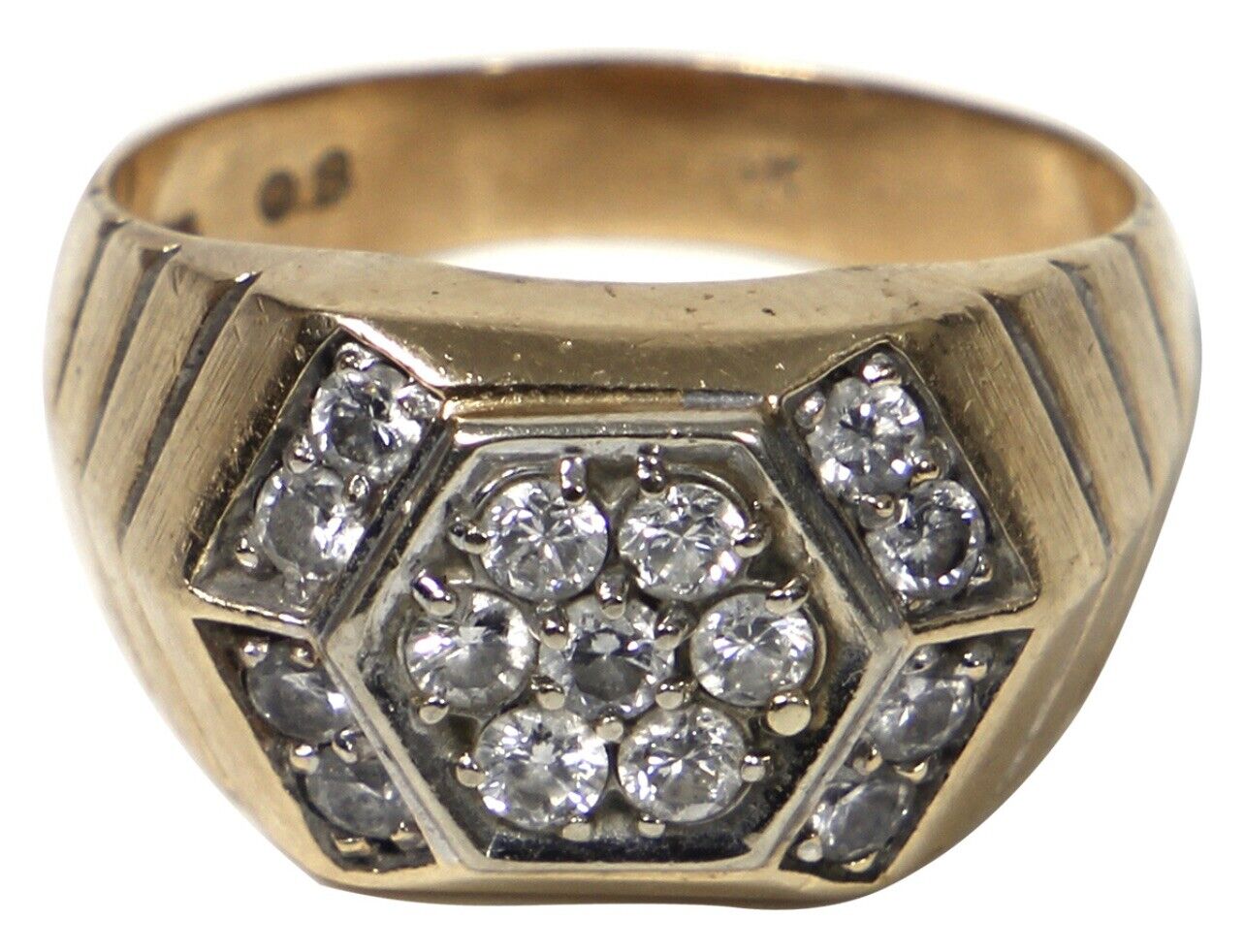 Elvis Presley Owned/Worn 14KT Gold 15 Diamond Ring