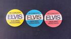 ELVIS PRESLEY 1970'S CONCERT ROUND BACKSTAGE PASS