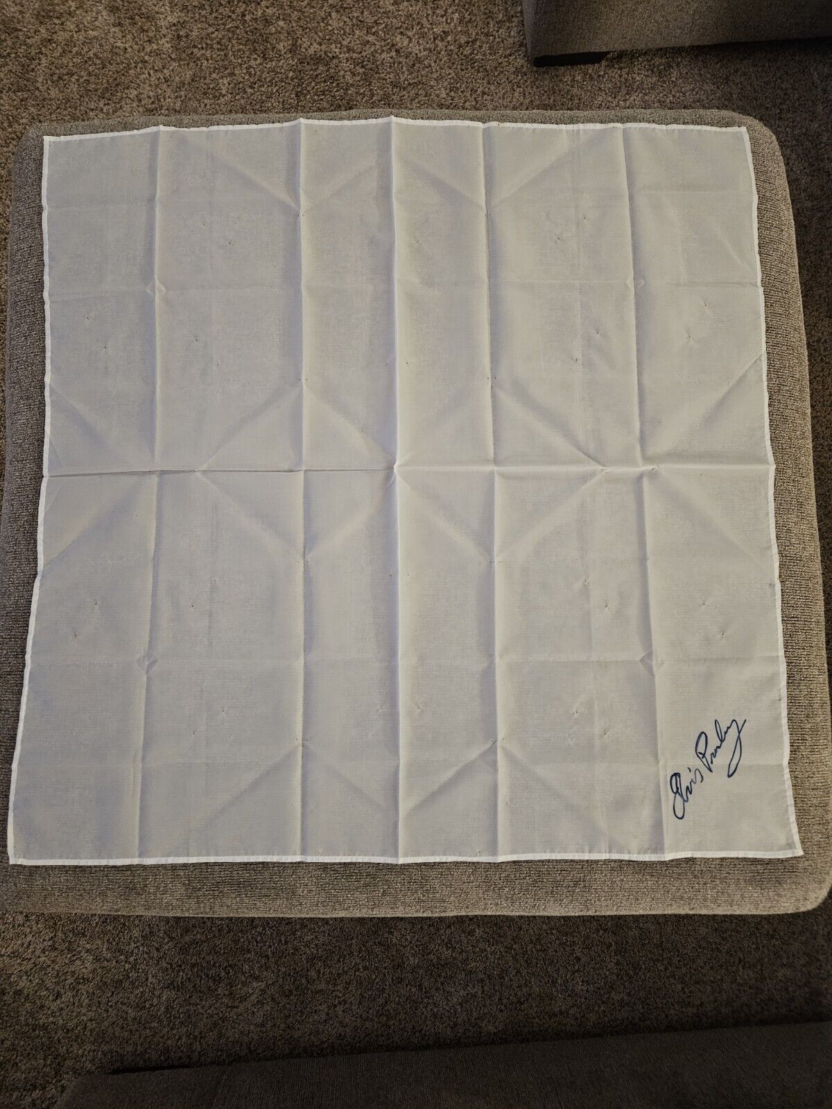 Signed Elvis 70s Concert Scarf -- READ ENTIRE DESCRIPTION