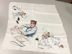 1956 ORIGINAL ELVIS PRESLEY SILK SCARF LARGE 32 BY 32 INCHES SUPER NICE UNUSED