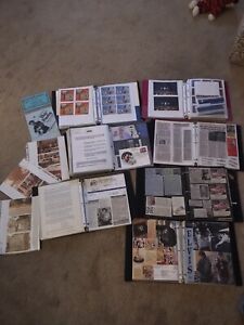 7 Elvis Presley Scrapbooks, Funeral Photos Bracelet Scarf Clips Magazines Cards