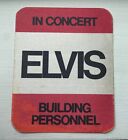 Elvis Presley Rectangle Backstage Pass Original~ RARE!