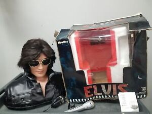 USED Condition WOWWEE Alive ELVIS PRESLEY #9005 Animatronic Bust In Box
